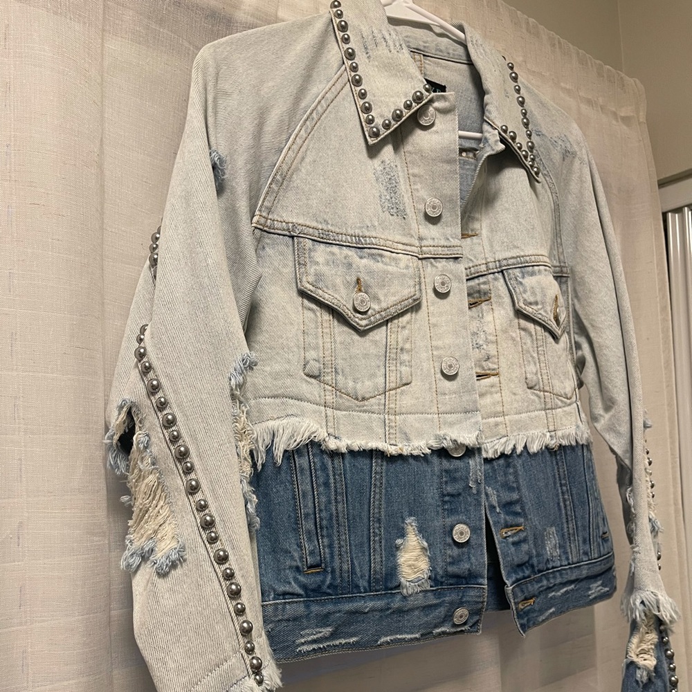 Distressed Jean Jacket